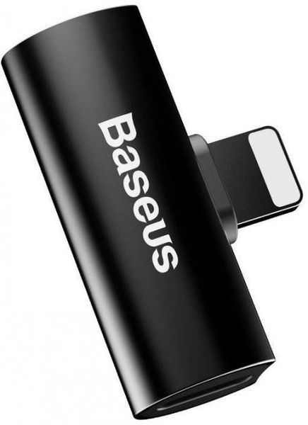 Перехідник Baseus Lightning M to 2xLightning F Black( CAL46-01) NLM-77725 фото