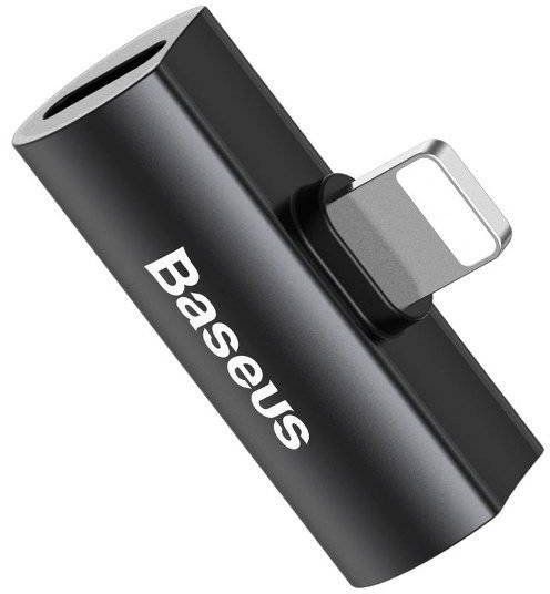 Перехідник Baseus Lightning M to 2xLightning F Black( CAL46-01) NLM-77725 фото