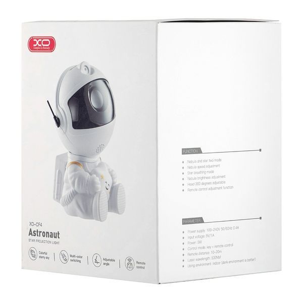 Проектор зоряного неба XO CF4 mini Astronaut Sky Projection Lamp White NLM-93046 фото