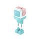 Мережевий зарядний пристрій UGREEN CD361 Nexode RG Robot Design GaN Fast Charger QC 4.0 65W Pink/Blue (35855) NLM-95447 фото 1