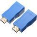 Подовжувач (адаптер) HDMI сигналу по витій парі (RJ45) TX+RX до 30м Blue NLM-95016 фото 3
